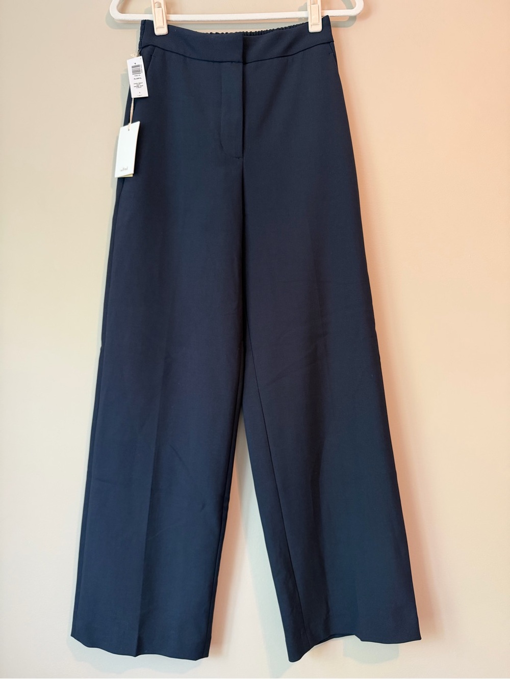 Wilfred Aritzia Alanya Pant Dark Night Navy Sz 4 High Rise Wide Leg NWT